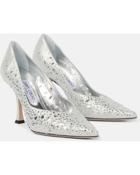 Jimmy Choo - Salones Ziri 90 De Ante Adornados - Lyst