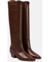 Gianvito Rossi - Leather Cowboy Boots - Lyst