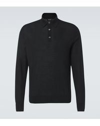 ZEGNA - Wool Polo Shirt - Lyst