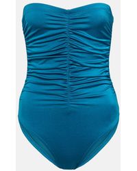 Karla Colletto - Ruched Strapless Swimsuit - Lyst