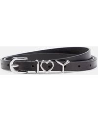 Y. Project - Y Heart 15mm Leather Belt - Lyst