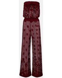 Melissa Odabash - Viv Cotton-Blend Lace Jumpsuit - Lyst