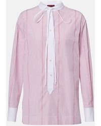 Gucci - Camisa De Fil Coupe De Algodon A Rayas - Lyst