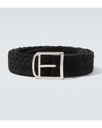 Brioni - Braided Suede Belt - Lyst