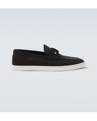 Christian Louboutin - Chambeliboat Leather Slip-On Shoes - Lyst