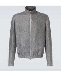 Brunello Cucinelli - Silk, Linen, And Wool Jacket - Lyst