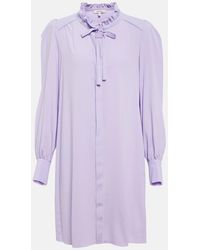 Dorothee Schumacher - Modern Flow Tie-Neck Minidress - Lyst