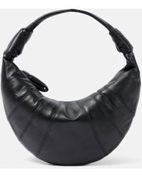 Lemaire - Tote Fortune Croissant Mini Aus Leder - Lyst