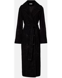 Rohe - Suede Wrap Coat - Lyst