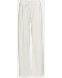 The Row - Gala Double-Cady Wide-Leg Pants - Lyst