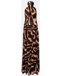 PUCCI - Printed Wool-Blend Cocktail Dress - Lyst