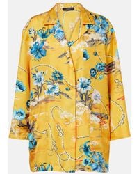 Gucci - Flora Silk Twill Shirt - Lyst