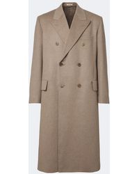 AURALEE - Double-Breasted Cashmere Coat - Lyst