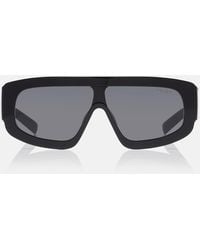 Prada - Logo Shield Sunglasses - Lyst