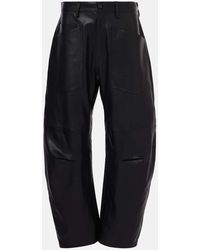 Nili Lotan - Weite Hose Shon Aus Leder - Lyst