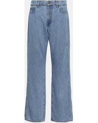 7 For All Mankind - Jean droit Tess a taille haute - Lyst