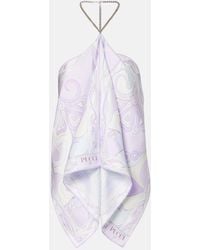 PUCCI - Top Orchidee De Sarga De Seda - Lyst