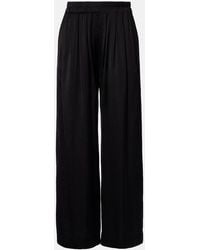 Isabel Marant - Nolia Satin Wide-Leg Pants - Lyst