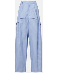 Loewe - Paula's Ibiza Striped Cotton Poplin Wide-Leg Pants - Lyst