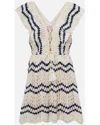 Anna Kosturova - Seaside Crochet Cotton Polo Dress - Lyst