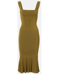 Galvan London - Atalanta Knitted Midi Dress - Lyst