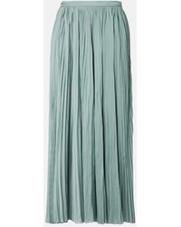 Ulla Johnson - Falda Larga Lulu De Saten Plisada - Lyst
