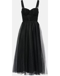 Zimmermann - Tulle Midi Dress - Lyst