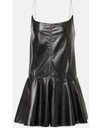 Alaïa - Slip Leather Romper - Lyst