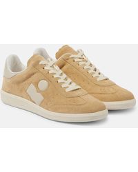 Isabel Marant - Bryce Leather-trimmed Suede Sneakers - Lyst