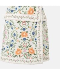 FARM Rio - Minirock Folk Floral Aus Baumwolle - Lyst