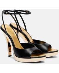 Paris Texas - Gala Leather Platform Sandals - Lyst
