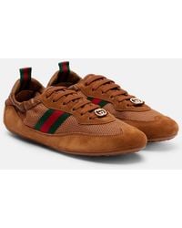 Gucci - Sneakers Shift Mit Veloursleder - Lyst