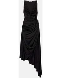 David Koma - Robe Longue Asymetrique A Cristaux - Lyst