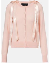 Simone Rocha - Cardigan Aus Wolle Und Seide - Lyst