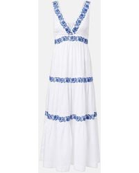 Heidi Klein - Cannes Embroidered Cotton Maxi Dress - Lyst