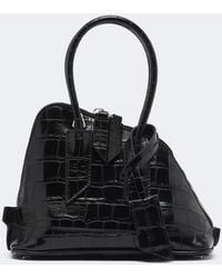 The Attico - Sant Ambroeus Mini Leather Top-Handle Bag - Lyst
