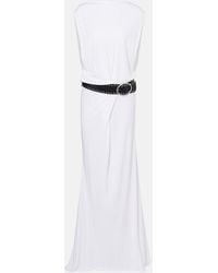 Christopher Esber - Belted Draped Jersey Maxi Dress - Lyst