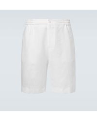 Etro - Linen Bermuda Shorts - Lyst