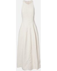 Brunello Cucinelli - Cotton And Silk Maxi Dress - Lyst