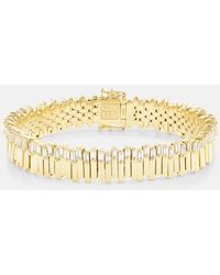 Suzanne Kalan - 18kt Gold Tennis Bracelet With Diamonds - Lyst