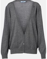 Prada - Cashmere Cardigan - Lyst