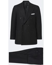 Kiton - Pinstriped Wool And Cashmere Suit - Lyst