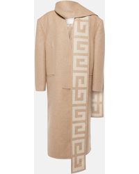 Givenchy - Manteau en laine et soie - Lyst
