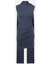 AYA MUSE - Solar Scarf-Detail Silk-Blend Minidress - Lyst