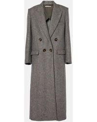 Stella McCartney - Double-Breasted Wool And Silk-Blend Coat - Lyst