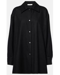 The Row - Komako Wool And Cashmere Shirt - Lyst