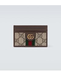 Gucci - Ophidia Leather-Trimmed Card Case - Lyst