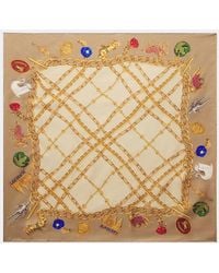Burberry - Printed Silk Twill Scarf - Lyst