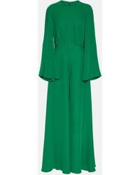 Valentino - Cady Couture Silk Jumpsuit - Lyst