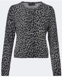 Nili Lotan - Keelah Leopard-Print Cashmere Cardigan - Lyst
